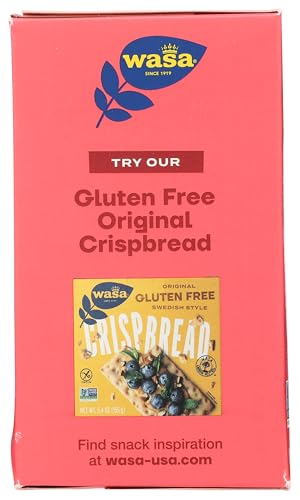 Wasa, Gluten Free Sesame & Sea Salt Crispbread, Net wt. 6.1 Oz (Pack of 1)