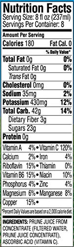 Langers Juice, Prune Plus, 64 Fluid Ounce (Pack Of 8)