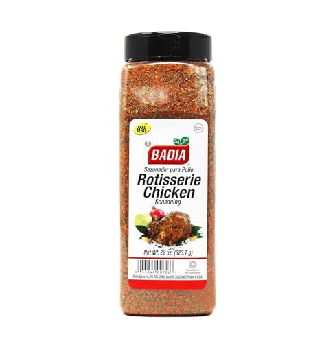 Badia Rotisserie Chicken Seasoning, 22 oz - Classic Blend for Poultry, Perfect for Roasting, Grilling & Air Frying