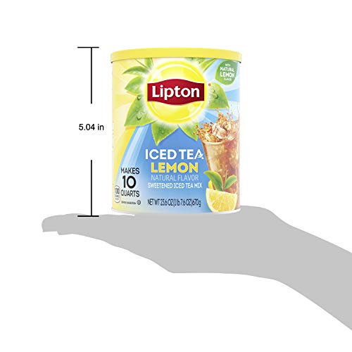 Lipton Lemon Iced Tea Mix  Sweetened  Makes 10 Quarts