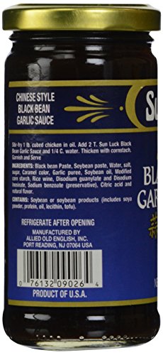 Sun Luck Black Bean Garlic Sauce, 8 Oz
