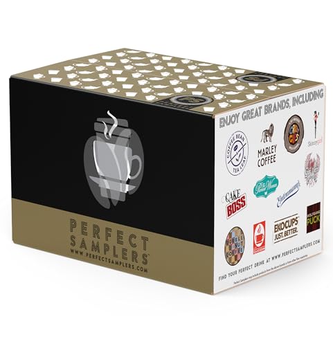 Crazy Cups Flavored Coffee Pods Variety Pack, Assorted Sampler, 80 Count