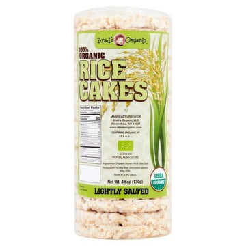 Brads Organic - Rice Cakes - Lightly Salt - 4.6oz (6Packages per 1Case)