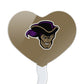 GRAPHICS & MORE Cupcake Picks Set of 6, Acrylic, Whittier College Secondary Logo Heart Design