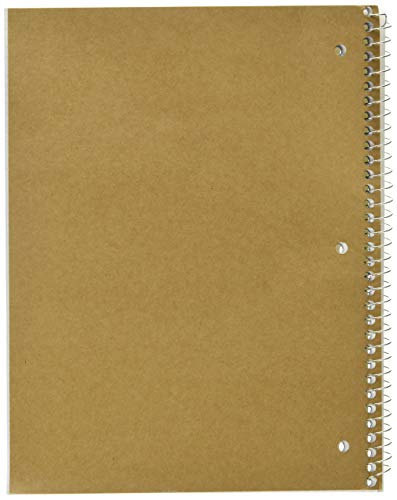 Mead Spiral Notebook, 1 Subject, Graph Ruled Paper, 7-1/2 X 10-1/2, 100 Sheets, Yellow (05676Az7)