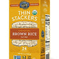 Lundberg Organic Thin Stackers Salt-Free 6Oz Gluten-Free Vegan Kosher Usda Certified Organic Non-Gmo Verified Whole Grain Brown 