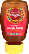 Heavenly Organics 100% Organic Raw Acacia Honey (12 Oz Squeeze Bottle) Made From Wild Beehives & Free Range Bees Dairy Nut Glute