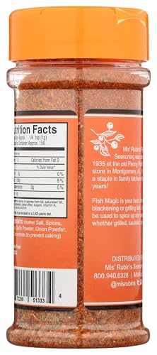 Magic Fish Seasoning, Cajun Seasoning, Savory, Spicy & Finger Licking Good - Catfish, Bass, Salmon, Shrimp Seasoning - Dry Rub F