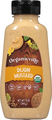 Organicville Dijon Mustard - Mustard Dijon Organic, Dijion Mustard, Vegan, Gluten Free, Paleo, Whole 30, USDA Organic, Non-GMO,