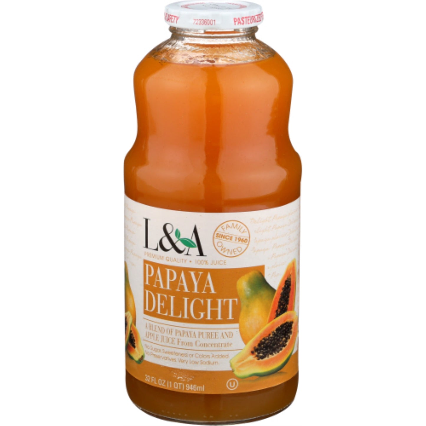 L & A Juice Juice Papaya Delight (Pack Of 6)