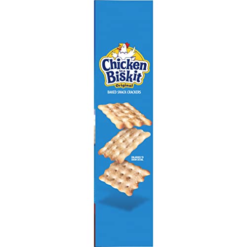 Chicken in a Biskit Original Baked Snack Crackers, Lunch Snacks, Family Size, 12 oz