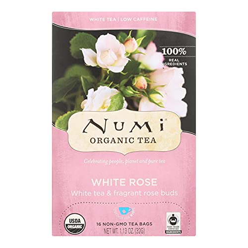 Numi Organic Tea White Rose, Full Leaf White Tea (6x16 Bag)6