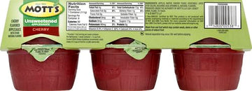 Motts, Applesauce Cherry, (6 Count of 3.9 oz Containers) 23.4 oz