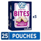 Pop-Tarts Baked Pastry Bites, Kids Snacks, School Lunch, Frosted Cinnamon Roll (5 Boxes, 25 Pouches)
