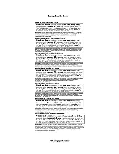 Brooklyn Beans Hot Chocolate Variety Pack Pods  Compatible with 2.0 K-Cup malt-inspired  40 Count