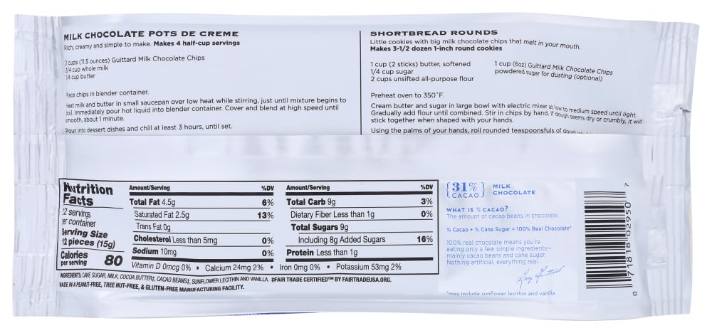 Guittard Choc Chip Mlk Choc Maxi - Pack Of 2