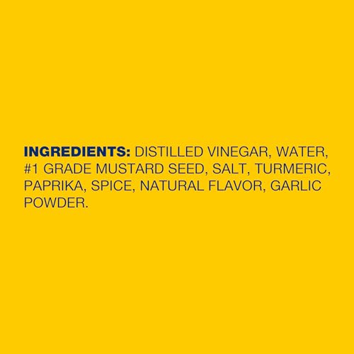 Frenchs Classic Yellow Mustard  105 oz - One 105 Ounce Bulk Container of Tangy and Creamy Yellow Mustard Perfect for Professional Use or for Refillable Containers at Home