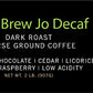 Cold Brew Jo Decaf: 2 Lb. Coarse Ground Usda Organic Decaf Coffee, Dark French Roast, Swiss Water Process, Soft Velvety Texture,