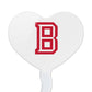 GRAPHICS & MORE Cupcake Toppers Set of 6, Acrylic, Heart Design, Bradley University, One Size, Model: CUPCAKE.HEART.CLCBRA.Z007782