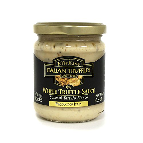 Elle Esse White Truffle Sauce, 6.3 oz - Authentic Italian Gourmet Truffle and Mushroom Sauce
