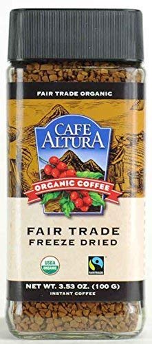 Cafe Altura Organic Fair Trade Instant Coffee Pack Of 3