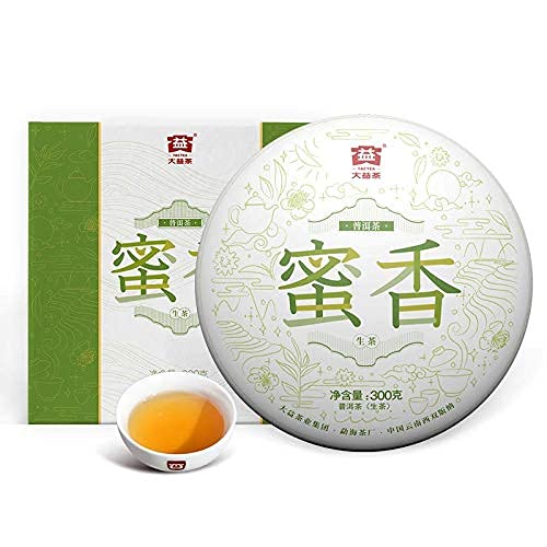 Taetea 'Nectar' Raw Pu'Er Tea Cake, Aged Fermented Black Tea, Chinese Sheng Puerh Tea For Daily Drink And Gift (300G/10.58Oz)