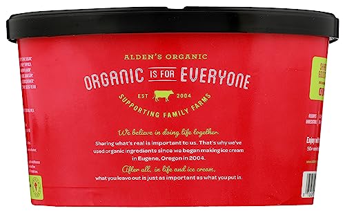 Aldens, Organic Strawberry Ice Cream, 48 oz (Frozen)