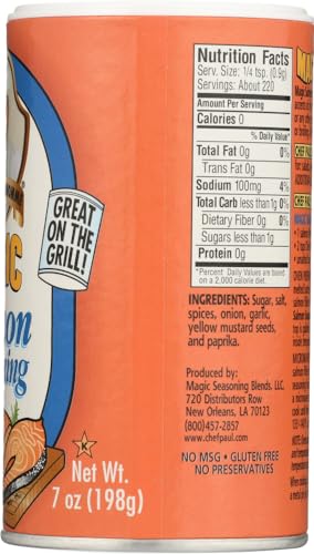 Chef Paul Prudhomme's Magic Salmon Seasoning 7 oz 3 Pack