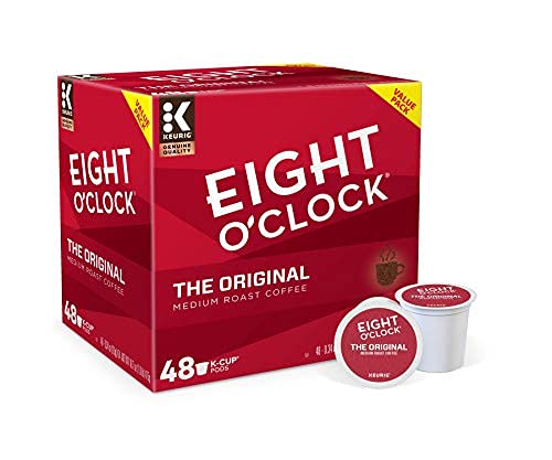 Eight OClock Coffee Medium Roast K-Cup Pods, 48 Count, Single-Serve Coffee