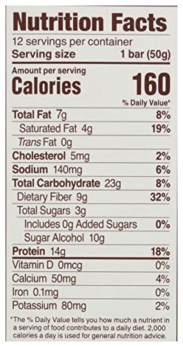 Nicks Karamell Choklad Snack Bar, No Added Sugar, Vegan, 1.76 Ounce (Pack of 12)