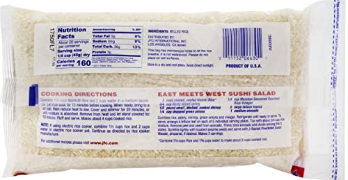 Nishiki Premium Rice Musenmai Premium Medium Grain White Rice, 2 Pound (Pack Of 12)