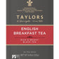 Taylors Of Harrogate English Breakfast, 50 Teabags (Pack Of 6)