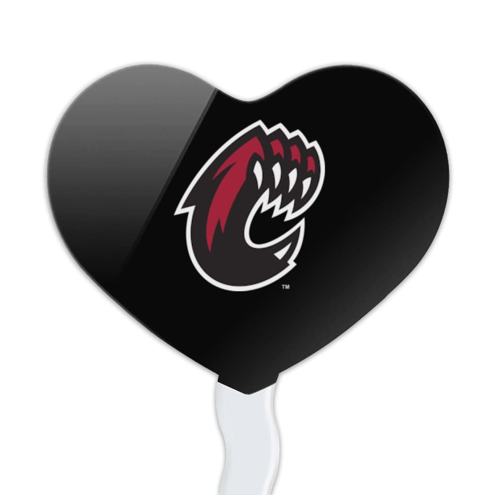 GRAPHICS & MORE Cupcake Picks Set of 6, Acrylic, Central Washington University, One Size, Heart Design