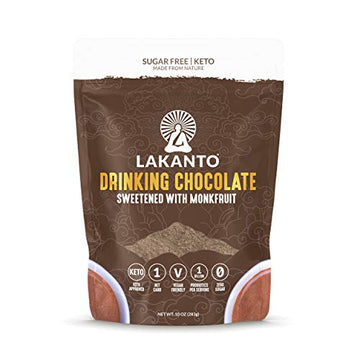 Lakanto Sugar Free Drinking Chocolate - Sugar Free, Cold Or Hot Cocoa Powder Mix With Shelf Stable Probiotics, Monkfruit Sweeten
