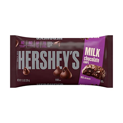 HERSHEYS Milk Chocolate Baking Chips Bag, 11.5 oz