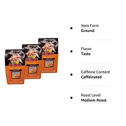 Heb Cafe Ole Ground Coffee 12Oz Bag (Pack Of 3) (Taste Of San Antonio)