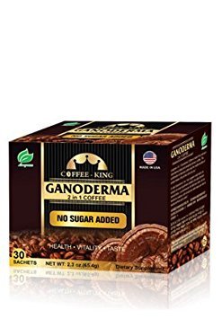 Longreen Ganoderma Reishi Coffee Mix, Instant 2-in-1 Mushroom Coffee, 30 Sachets, 2.3 Ounce, Non-Sugar Dietary Supplement