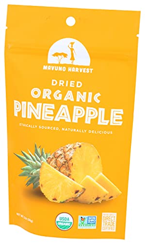 Mavuno Harvest Dried Pineapple, Organic, 2 Oz