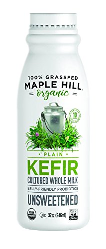 Maple Hill Crea mery, 100% Grass Fed Kefir, Plain, Organic 32 Ounce