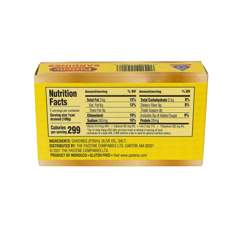 Pastene Boneless Skinless Sardines, 4.37 Ounce (Pack Of 12)