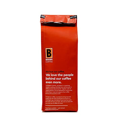 BIGGBY Pumpkin Spice Flavored Ground Coffee, Medium Roast, 12 oz Vacuum Sealed Bag