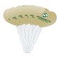 GRAPHICS & MORE Cupcake Picks Set of 6 - Sacramento State University - Acrylic Decoration Toppers - Model CUPT.HRT.ACR.6PK.CLCCSC500B