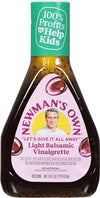 Newmans Own Light Balsamic Vinaigrette Salad Dressing, 16 oz (Pack of 6)