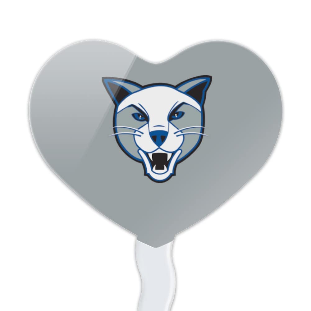 GRAPHICS & MORE Acrylic Cupcake Picks Set of 6 - Daemen College Heart Love Toppers