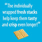 Honey Maid Fresh Stacks Graham Crackers, Bulk Travel Snacks, 6 Boxes (36 Multi Snack Packs)