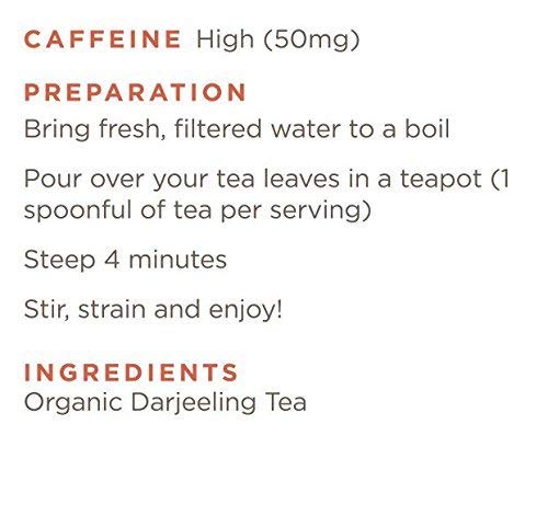 Golden Moon Tea Organic Darjeeling Loose Leaf Tea - Non GMO - 8 oz Bulk, 96 Servings