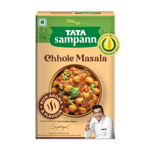 Tata Sampann Chhole Masala With Natural Oils, Crafted By Chef Sanjeev Kapoor, 100G