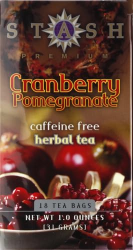 Stash Cranberry Pomegranate Tea - Herbal Tea Bags, 18 Count, Pack of 1