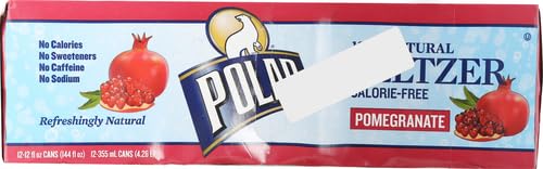 Polar Beverage Pomegranate Seltzer, 12 Fl Oz., 12 Ct