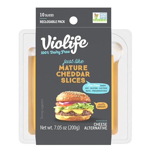 Violife, Mature Cheddar Style Slices, 7.05 Ounce